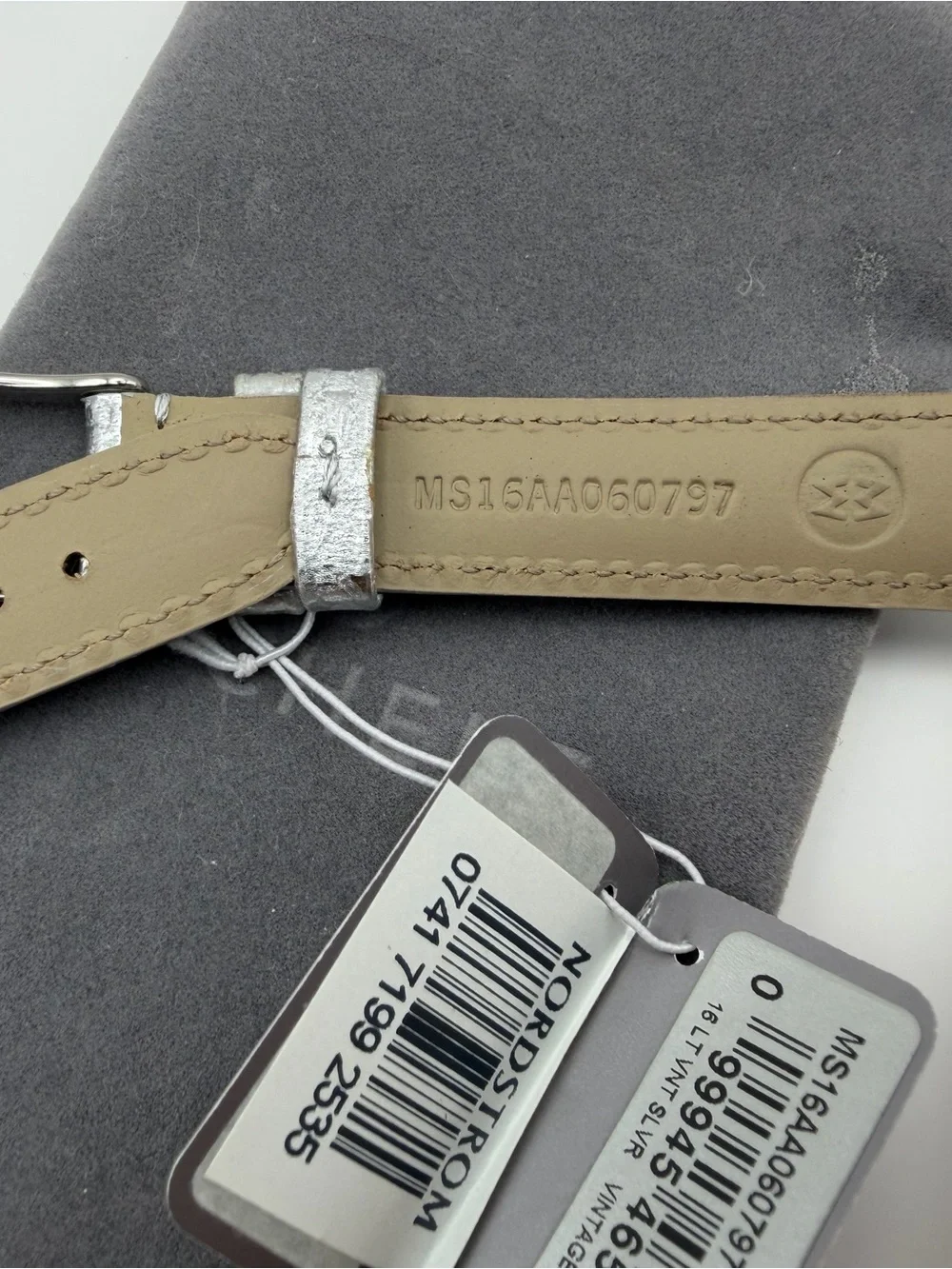 Michele genuine leather